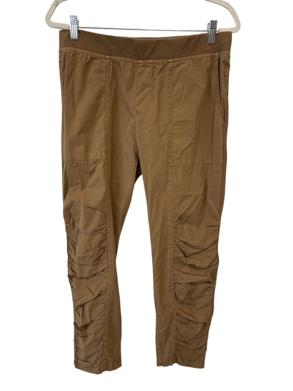 Wearables by XCVI Geyser Crop Pants Medium Pull On Elastic Waist Capri Utility